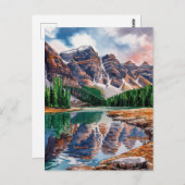 Banff National Park Canada Waterverf schilderij Briefkaart (Voorkant / Achterkant)