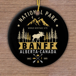 Banff National Park Cute Landscape Keramisch Ornament