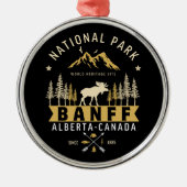 Banff National Park Cute Landscape Metalen Ornament (Voorkant)