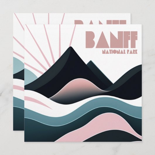 Banff National Park Gekleurde heuvels (Voorkant / Achterkant)