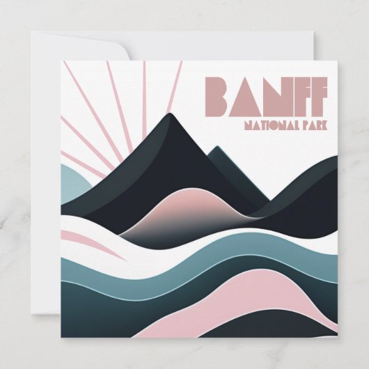 Banff National Park Gekleurde heuvels (Achterkant)