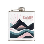 Banff National Park Gekleurde heuvels Heupfles (Voorkant)