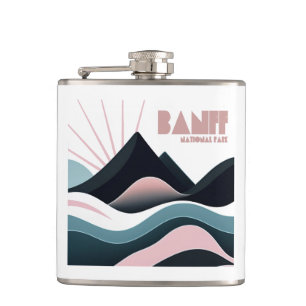 Banff National Park Gekleurde heuvels Heupfles