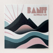 Banff National Park Gekleurde heuvels Legpuzzel (Verticaal)