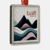 Banff National Park Gekleurde heuvels Metalen Ornament (Rechts)