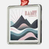 Banff National Park Gekleurde heuvels Metalen Ornament (Links)