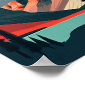 Banff National Park Hedendaagse kunst Poster (Hoek)