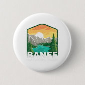 Banff National Park Lake Louise Canada Ronde Button 5,7 Cm (Voorkant)