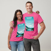 Banff National Park  Minimal Retro Natuur T T-shirt (Unisex)