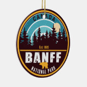 Banff National Park Moraine Lake Alberta, Canada Keramisch Ornament (Rechts)