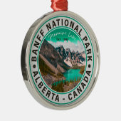 Banff National Park Moraine Lake Alberta, Canada Metalen Ornament (Rechts)