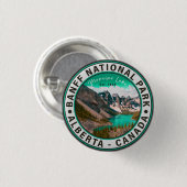 Banff National Park Moraine Lake Alberta, Canada Ronde Button 3,2 Cm (Voorkant /achterkant)