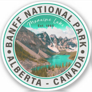 Banff National Park Moraine Lake Alberta, Canada Sticker