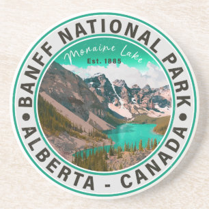 Banff National Park Moraine Lake Alberta, Canada Zandsteen Onderzetter