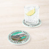 Banff National Park Moraine Lake Alberta, Canada Zandsteen Onderzetter (Zijkant)