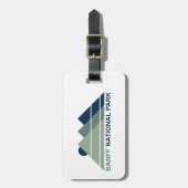 Banff National Park Mountain Sun Bagagelabel (Voorkant verticaal)