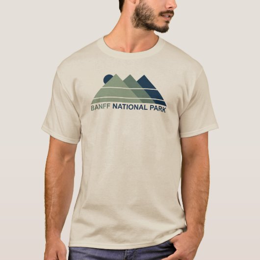 Banff National Park Mountain Sun T-shirt (Voorkant)
