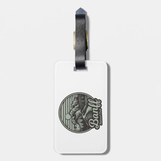 Banff National Park Mountain Trail Bagagelabel (Achterkant verticaal)