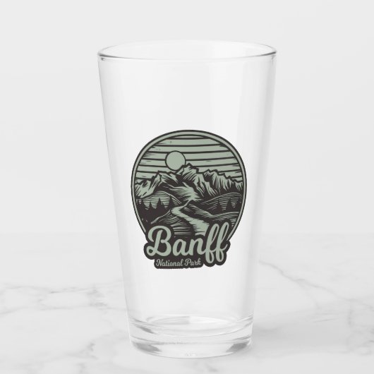 Banff National Park Mountain Trail Glas (Voorkant)