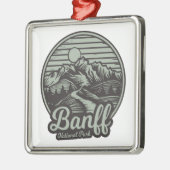 Banff National Park Mountain Trail Metalen Ornament (Links)