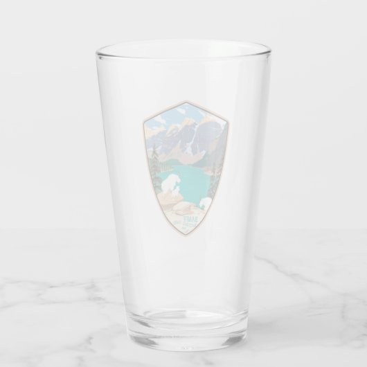 Banff National Park Pint Glass Glas (Achterkant)