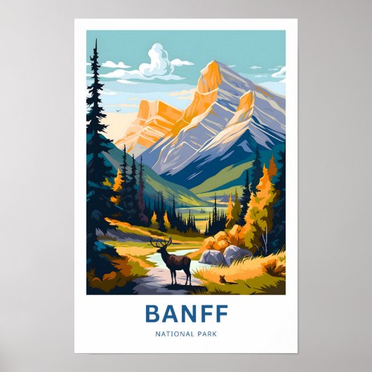 Banff National Park Reisprint Poster (Voorkant)