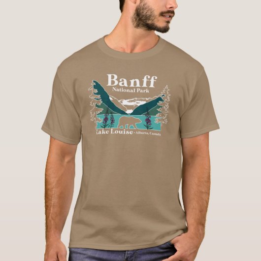 Banff National Park retro T-shirt (Voorkant)