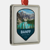 Banff National Park Schild Metalen Ornament (Rechts)