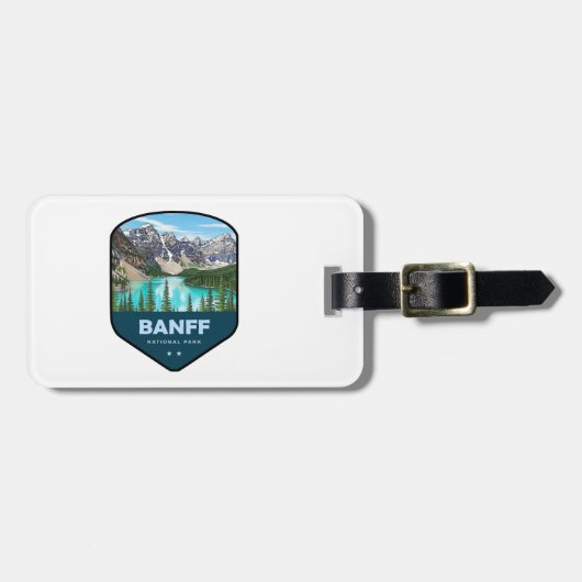 Banff National Park Shield Bagagelabel (Voorkant horizontaal)