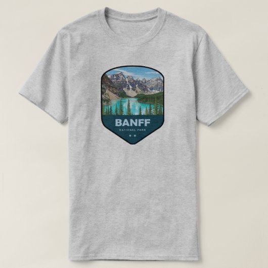 Banff National Park Shield T-shirt (Design voorkant)
