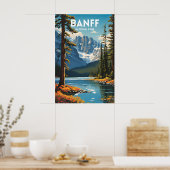 Banff National Park Traditionele Reizen Poster (Keuken)