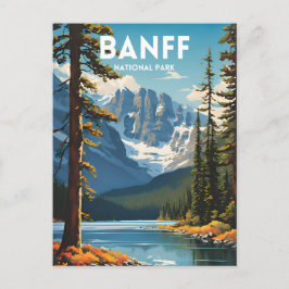 Banff National Park Traditionele Reizen Poster Briefkaart