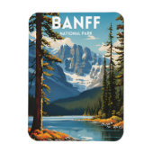 Banff National Park Traditionele Reizen Poster Magneet (Verticaal)