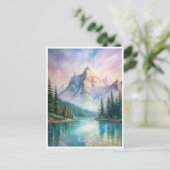 Banff National Park Waterverf Schilderij Briefkaart (Staand voorkant)