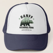 Banff National Park Wildlife – Rustic Bear Design Trucker Pet (Voorkant)