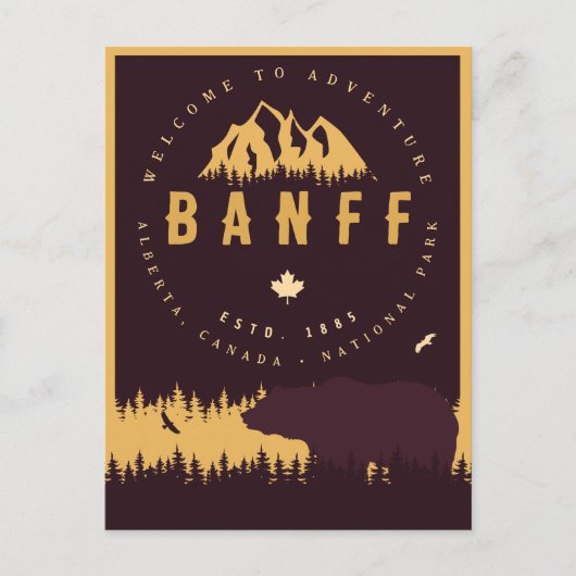 Banff NP Canada Rocky Mountains  Souvenirs Briefkaart (Voorkant)