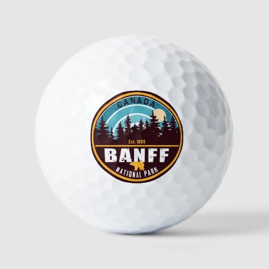 Banff NP Canada Rocky Mountains  Souvenirs Golfballen (Voorkant)