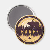 Banff NP Canada Rocky Mountains  Souvenirs Magneet (Voorkant / Achterkant)