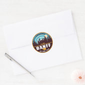 Banff NP Canada Rocky Mountains  Souvenirs Ronde Sticker (Envelop)