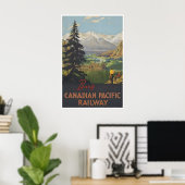 Banff Reisposter Alberta Canada Kunst Canadees Poster (Thuiskantoor)