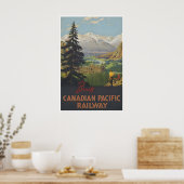 Banff Reisposter Alberta Canada Kunst Canadees Poster (Keuken)