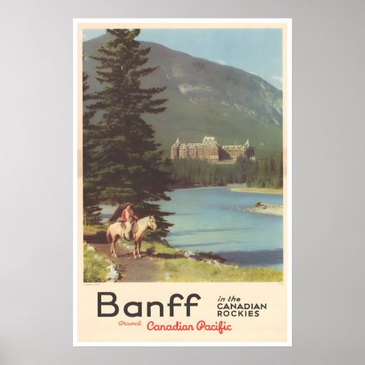 Banff Reisposter Canada Print Canadese Kunst (Voorkant)