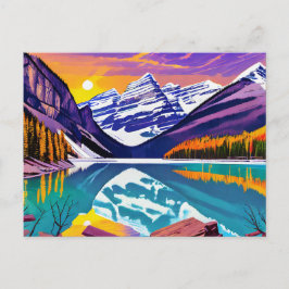 Banff Retro Poster schilderij Briefkaart