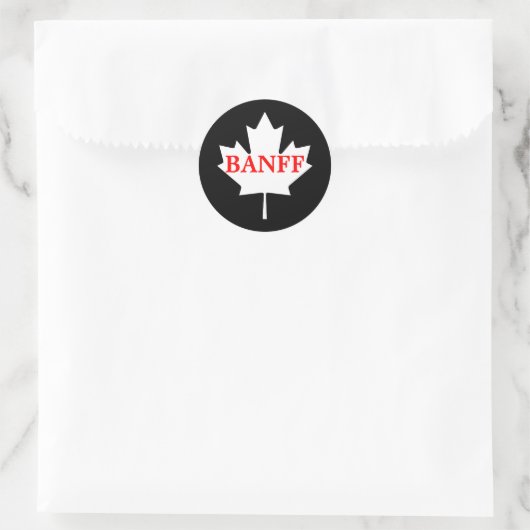 Banff Ronde Sticker (Tas)