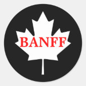 Banff Ronde Sticker (Voorkant)
