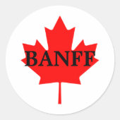 Banff Ronde Sticker (Voorkant)