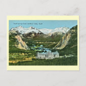 Banff Springs Hotel en Bow Valley Briefkaart (Voorkant)