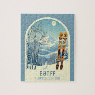 Banff Sunshine Alberta Canada skivakantie spel Legpuzzel
