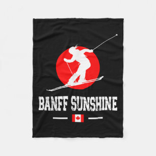 Banff Sunshine Canada Ski-resort Rocky Mountains S Fleece Deken