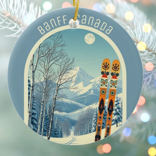 Banff Sunshine Village Canada ski souvenir  Keramisch Ornament